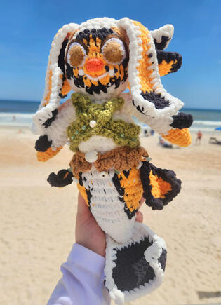 Platinum Clown Fish Merfolk Plush